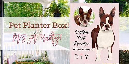 DIY Custom Wooden Pet Planter Box Dog or Cat (or any animal!)