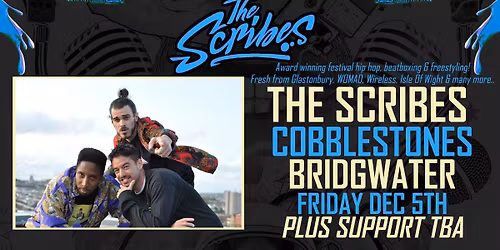 THE SCRIBES live in BRIDGWATER at COBBLESTONES + support TBA