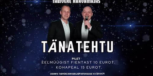 Tabivere Rahvamaja hooaja alguse pidu