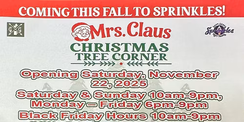 Mrs. Claus Christmas Tree Corner Opens