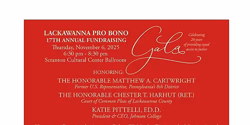 LACKAWANNA PRO BONO 17TH ANNUAL GALA