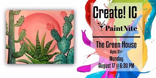 Paint Nite at The Green House: Under The Desert Sky