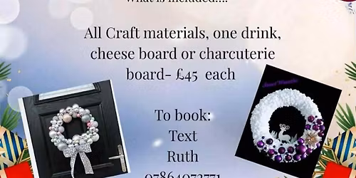 Christmas Wreath Craft Class 