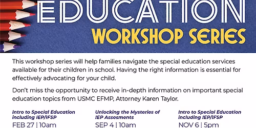 Intro to Special Education (Including IEPs and IFSPs)