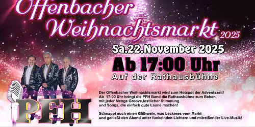 Weihnachtsmarkt Offenbach mit der PFH-Band