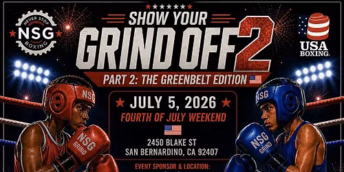 NSG Presents: Show Your Grind Off Part 2- Green Belt Edition