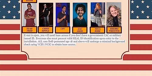 Fort Eustis Friday Night of Comedy