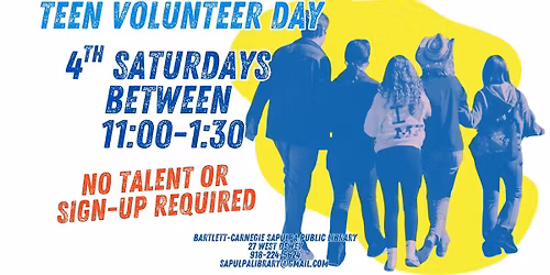 Teen Volunteer Day @ The Sapulpa Public Library