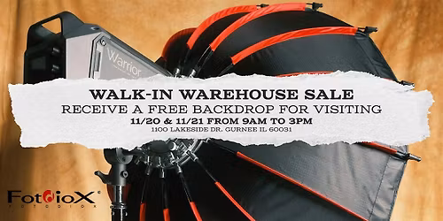 Walk-In Warehouse Sale