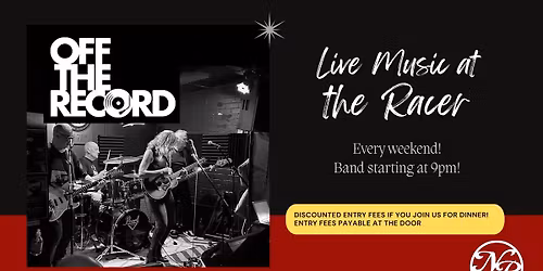 Live Music at the Racer ft. Off The Record