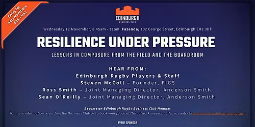 Resilience Under Pressure \u2013 Composure on the Field and the Boardroom