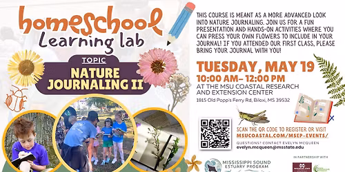 Homeschool Learning Lab! Topic: Nature Journaling II