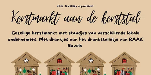 Kerstmarkt aan de kerststal