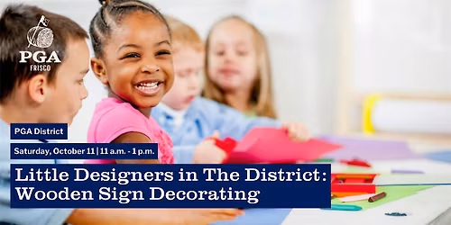 Little Designers in The District: Wooden Sign Decorating