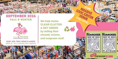 BOTR Consignment Event for Baby, Kid, Teen, Home & Ladies! FALL & WINTER, Roanoke, VA ~ #VotedBEST
