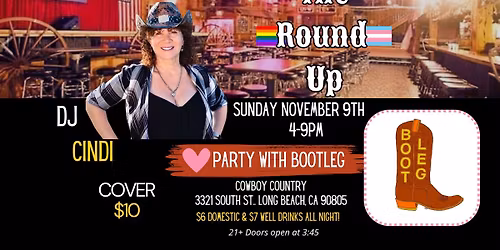 The Round Up at Cowboy Country - November 9th!