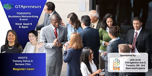 GTApreneurs September 9-2026 Toronto Business Networking Event