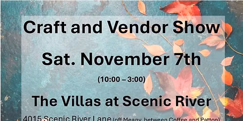 November Craft and Vendor Show