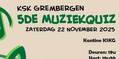 5de Muziekquiz KSK Grembergen