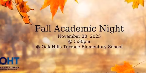 Fall Academic Night