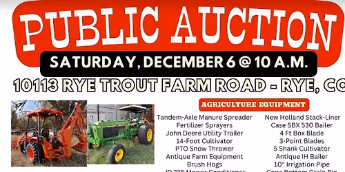 Rye Trout Farm Road Public Sale