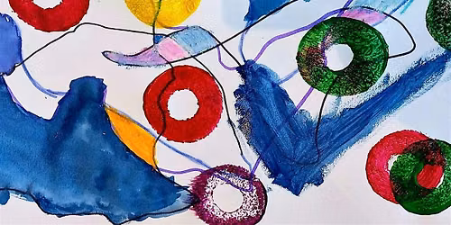 Abstract Watercolor Shapes and Lines Workshop for Adults & Teens
