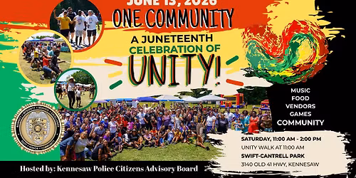 One Community: A Juneteenth Celebration of Unity