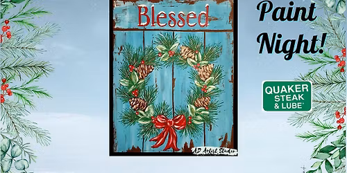 Holiday Wreath Paint Night