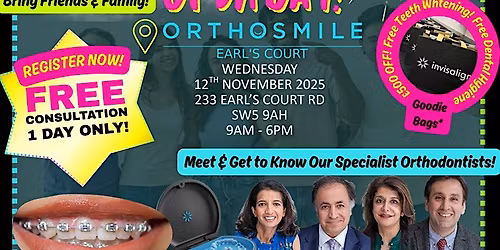 "Beat the Black Friday" Open Day @ Orthosmile Earl's Court SW5 9AH