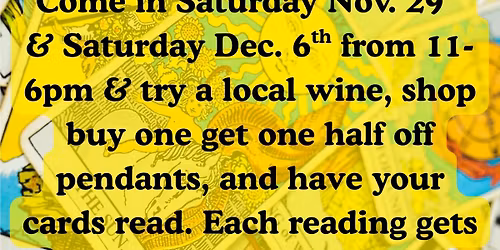 Sip, Shop & Tarot Nov. 29th