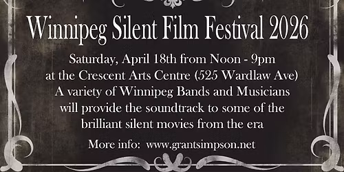 Winnipeg Silent Film Festival 2026