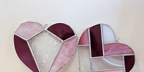 Stained Glass Heart Suncatcher at Centered Earth