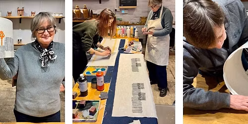 Print and make a lampshade workshop with Lovely Lydia at Earsham Hall
