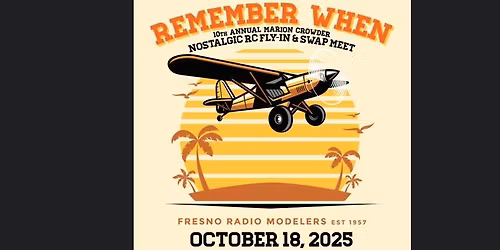 10th Annual Marion Crowder Nostalgic RC Fly-In and Swap Meet