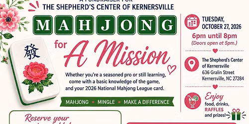Mahjong For A Mission-TSCK Fundraiser