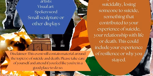Trans\/Queer Suicidality: Connecting to our relationship to Life & Death through Art