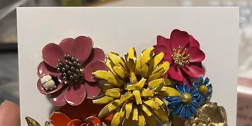 Recycled Jewelry Flower Arrangements