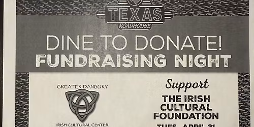 Dine to donate Fundraiser. 