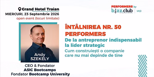 De la antreprenor indispensabil la lider strategic