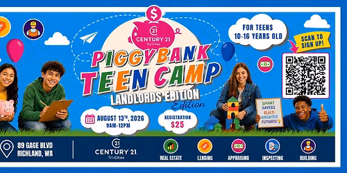 Piggy Bank TEEN Camp