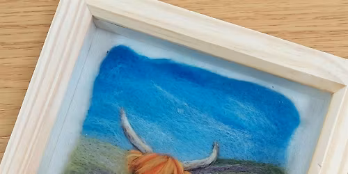 Felting a Highland Cow Picture