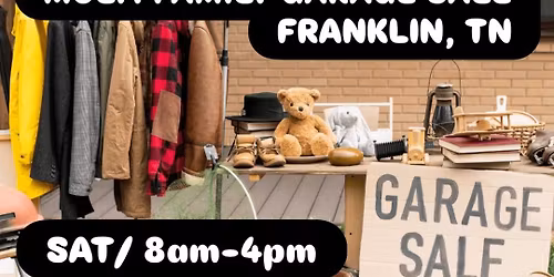 Multifamily Franklin Garage Sale
