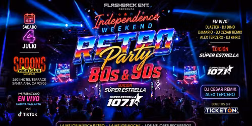 RETRO PARTY 80S 90S 4 DE JULIO