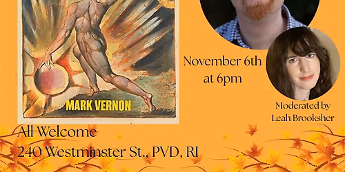 Author Event! Mark Vernon's Awake! William Blake & the Power of Imagination