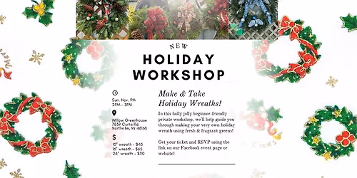 11\/9 Wreath Making Workshop