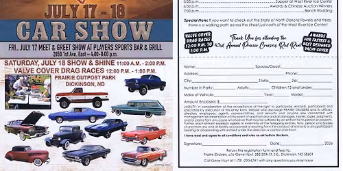 43rd Annual Prairie Cruisers Car Club Car Show