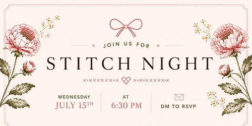 Needlepoint Happy Hour