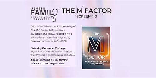 The (M) Factor: Shedding the Silence on Menopause film screening