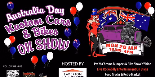 Kustom Cars & Bikes On Show (Australia Day) Hosted by Laverton Market 