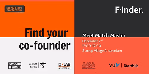 Finder: The Amsterdam Co-Founder Match Event \u2014 Meet. Match. Master.